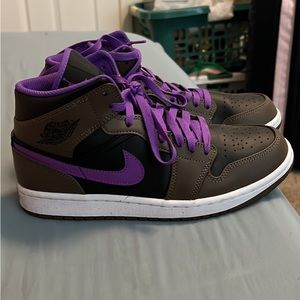 Brown and Purple Air Jordan 1 Size 8